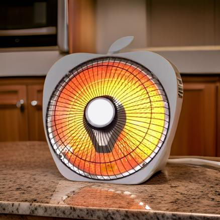 Panasonic Carbon Halogen Room Heater – Apple Shape 🍎