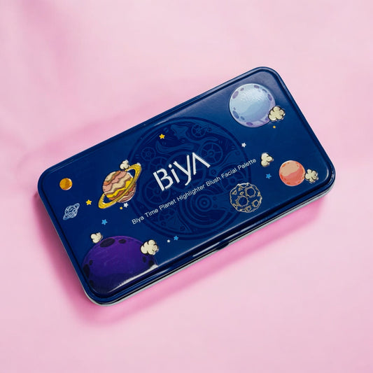 Biya Time Planet Highlighter Blush Facial Palette | Pack of 3