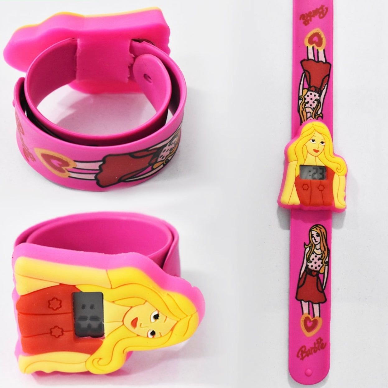 4pcs Watch For Kids Boys Girls Digital Scale Strip Cartoon Character watches