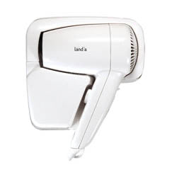 LANDIA WALL-MOUNTED HAIR DRYER – COMPACT & STYLISH FOR HOTELS & HOMES