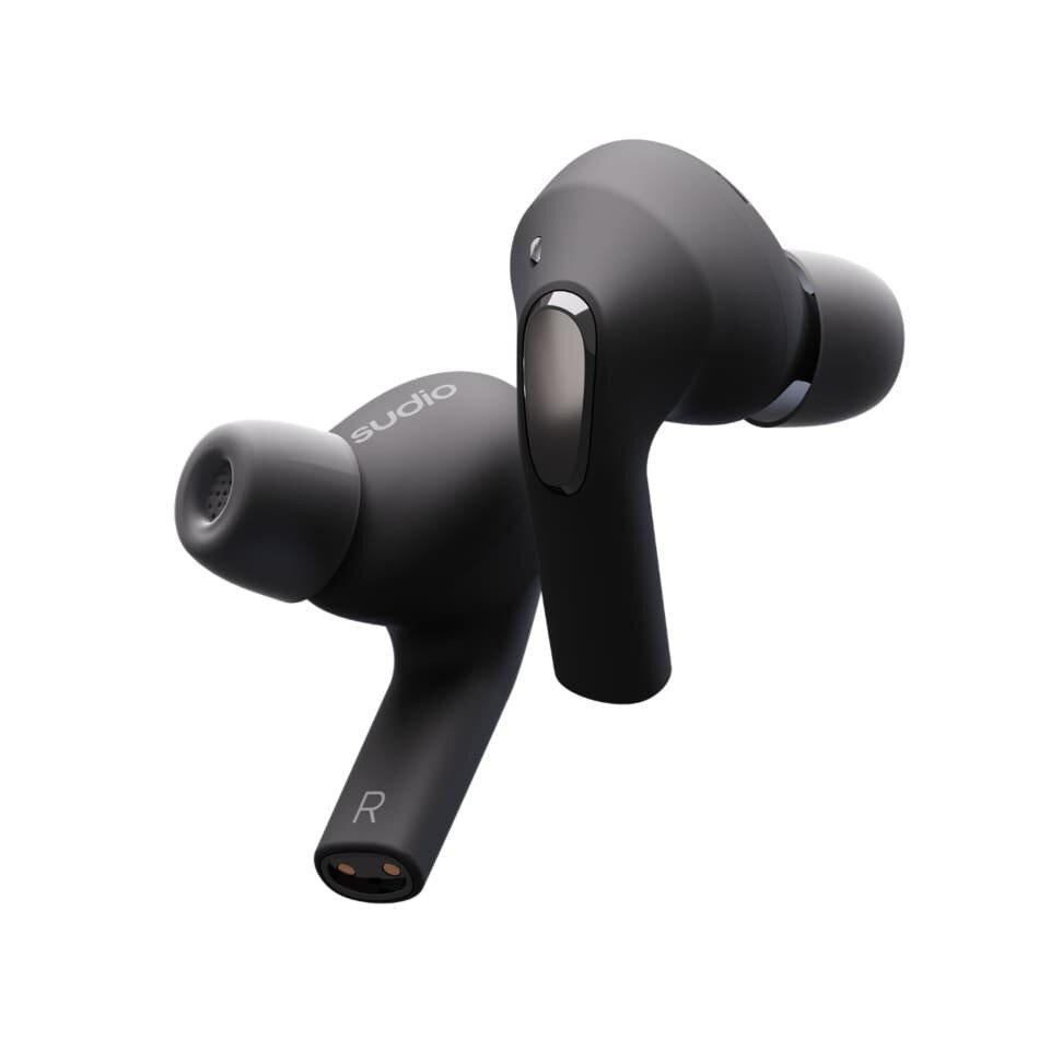 Sudio E2 Hybrid Active Noise Cancellation True Wireless Earbuds - Black