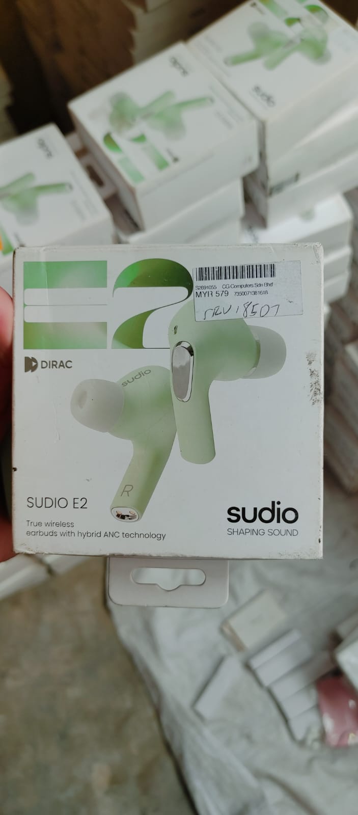 Sudio E2 Hybrid Active Noise Cancellation True Wireless Earbuds - Black