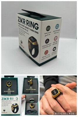 Smart & Digital Tasbeeh Counter Ring - Zikr Counter (Prayer Time Alerts)